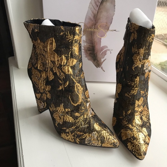 Jessica Simpson Shoes - NWT Jessica Simpson Teddi Metallic Boots Size 7.5M